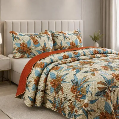Cobre Leito 3 Peças Dupla Face Conjunto de Cama Exclusivo Premium