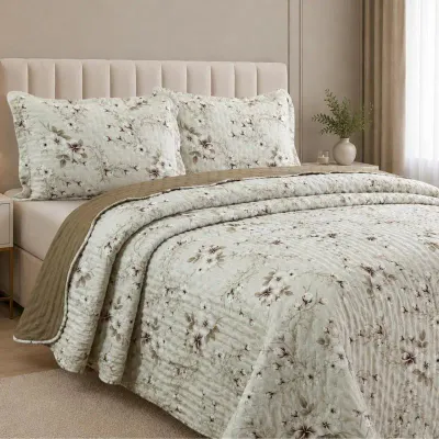 Cobre Leito 3 Peças Dupla Face Conjunto de Cama Exclusivo Premium